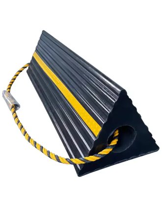 Black Rubber Aircraft Wheel Chocks LW06