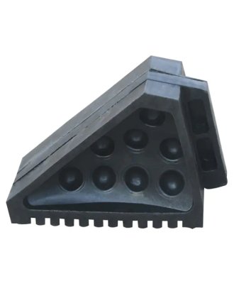 Heavy-Duty Rubber Wheel Chock with Grip Bottom  LW14